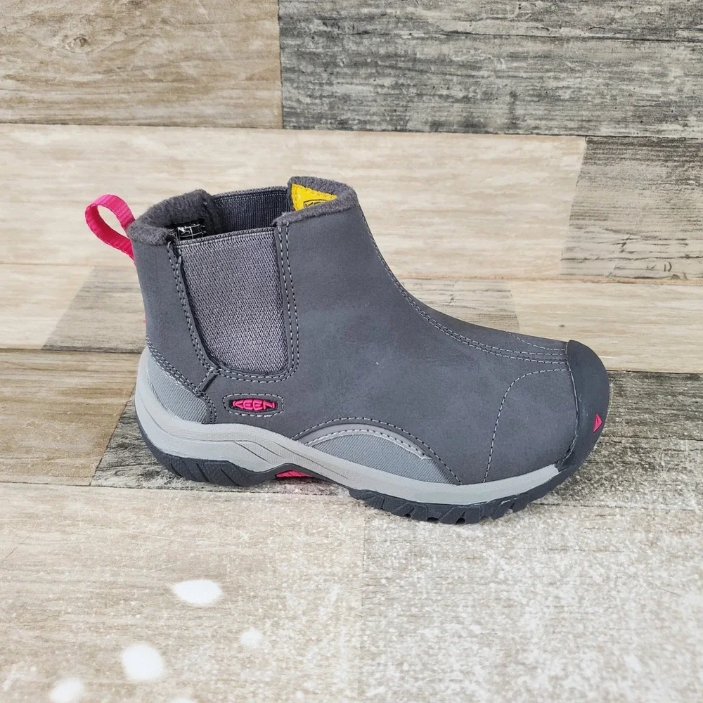 Keen Kootenay III Kids Chelsea Boot Sz‎ 9 Waterproof Round Toe Pull On NWOB
